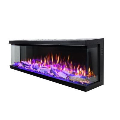 Wbudowany kominek elektryczny 3D Haiti 65, Art Flame, 533x1651x332 mm, 1500W, ponad 100 kombinacji kolorystycznych, Termostat, Pola i kryształy