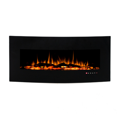 Elektryczny kominek ścienny Archie, Art Flame, 550x1222x157 mm, 1500W, 3 kolory płomienia, Termostat, 5 poziomów intensywności płomienia