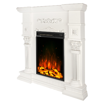 Kominek elektryczny narożny Miraj & Miriam, Art Flame, 1050x1050x600 mm, 1500W, 2 stopnie grzania, 5 poziomów intensywności płomienia, Timer