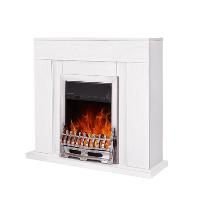 Kominek elektryczny Agnes & Galileo silver, Art Flame, 850x950x300 mm, 2000W, Termostat, 5 poziomów intensywności płomienia, Timer