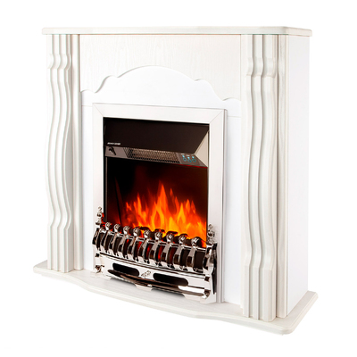 Kominek elektryczny Clasic & Galileo silver, Art Flame, 883x950x300 mm, 2000W, Termostat, 5 poziomów intensywności płomienia, Timer
