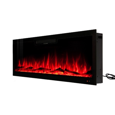 Kominek elektryczny do wbudowania i montażu na ścianie Vegas 50, Art Flame, Art Flame, 457x1270x126 mm, 1500W, 10 kolory płomienia, Termostat, Pola i kryształy