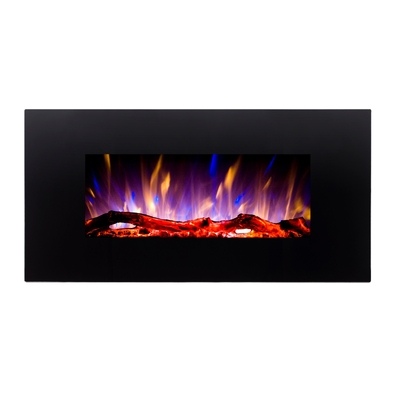 Elektryczny kominek ścienny Marcus, Art Flame, 450x840x140 mm, 1500W, 3 kolory płomienia, 5 poziomów intensywności płomienia, Timer