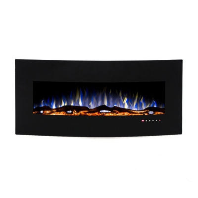 Elektryczny kominek ścienny Archie, Art Flame, 550x1222x157 mm, 1500W, 3 kolory płomienia, Termostat, 5 poziomów intensywności płomienia