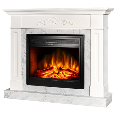 Kominek elektryczny Luca & Carmen, Art Flame, 1130x1400x290 mm, 1950W, 2 stopnie grzania, 5 poziomów intensywności płomienia, Timer