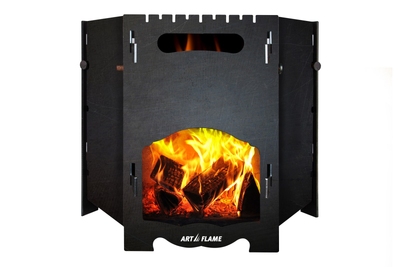 Przenośny składany grill Pablo, na kemping lub do ogrodu, Art Flame, 497×430×430 mm