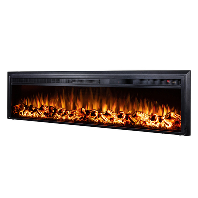 Kominek elektryczny do zabudowy Tanzania XL, Art Flame, 439x1603x180 mm, 1500W, 10 kolorów płomienia, Bluetooth, 5 poziomów intensywności płomienia