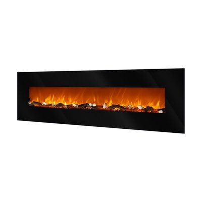 Elektryczny kominek ścienny Elit, Art Flame, 550x1824x140 mm, 1500W, 2 stopnie grzania, 5 poziomów intensywności płomienia, Timer