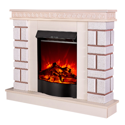 Kominek elektryczny Nazary mini & Corsica, Art Flame, 874x1080x245 mm, 1500W, 2 stopnie grzania, 5 poziomów intensywności płomienia, Przycisk zasilania