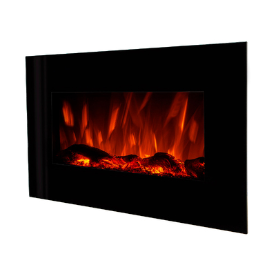 Elektryczny kominek ścienny Marcus, Art Flame, 450x840x140 mm, 1500W, 3 kolory płomienia, 5 poziomów intensywności płomienia, Timer