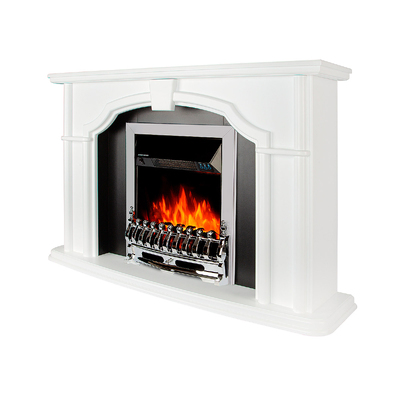 Kominek elektryczny Sherlock & Galileo silver, Art Flame, 850x1300x330 mm, 2000W, Termostat, 5 poziomów intensywności płomienia, Timer