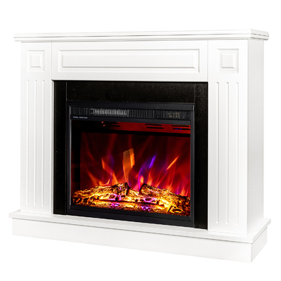 Kominek elektryczny Tiffany & Lorance color, 850x1100x270 mm, 1500W, 3 kolory płomienia, 2 poziomy grzania, 5 poziomów intensywności płomienia