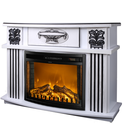 Kominek elektryczny Roma mini & Zakynthos, Art Flame, 974x1200x318 mm, 1500W, 2 stopnie grzania, 5 poziomów intensywności płomienia, Timer