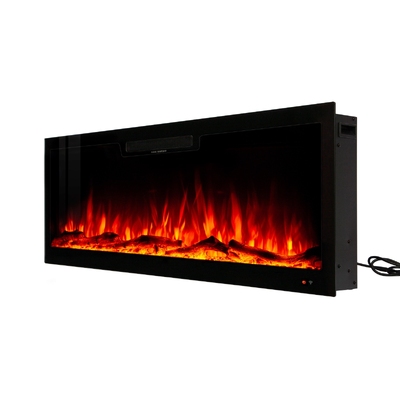 Kominek elektryczny do wbudowania i montażu na ścianie Vegas 42, Art Flame, 457x1067x126 mm, 1500W, 10 kolory płomienia, Termostat, Pola i kryształy