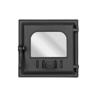 Drzwiczki do pieca K 401, Art Flame, 310×300 mm, Żeliwo, Odporność 700–950℃, Obrotowe otwieranie