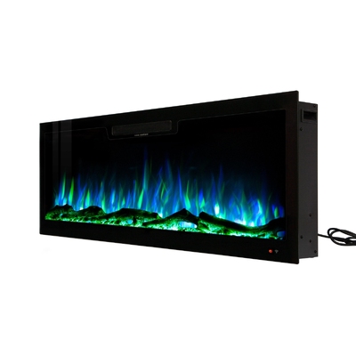 Kominek elektryczny do wbudowania i montażu na ścianie Vegas 50, Art Flame, Art Flame, 457x1270x126 mm, 1500W, 10 kolory płomienia, Termostat, Pola i kryształy