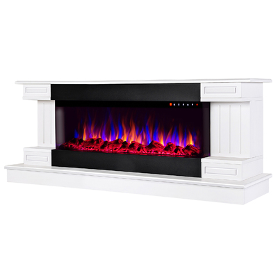 Kominek elektryczny Arizona mini & Dalas, Art Flame, 603x1470x430 mm, 1500W, 30 kombinacji kolorystycznych, Termostat, Pola kryształowe